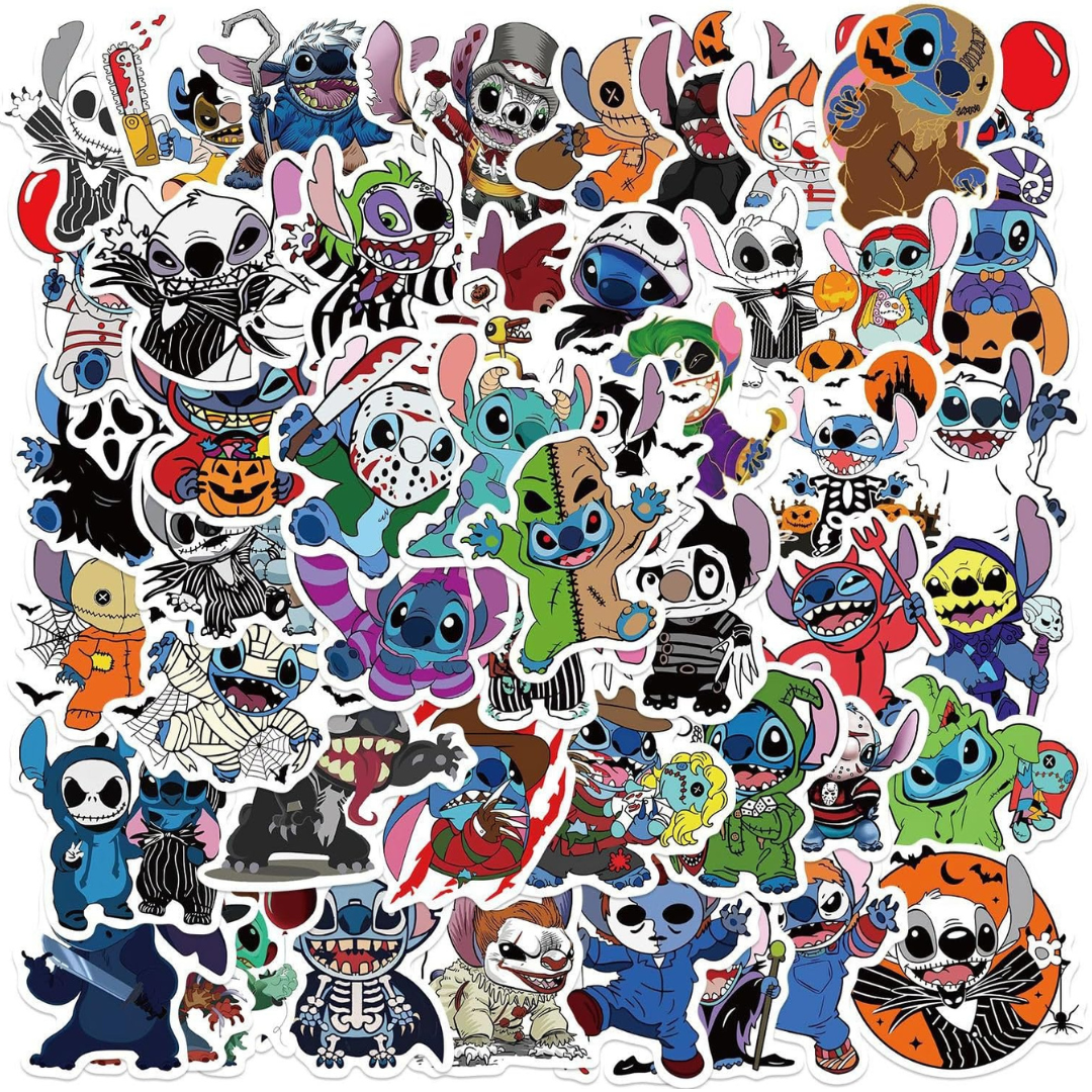Limited Edition- 50 Creepy Stitch Horror stickers👻