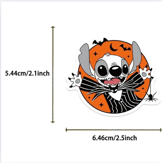 Limited Edition- 50 Creepy Stitch Horror stickers👻