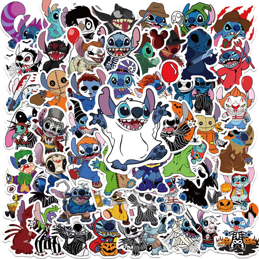 Limited Edition- 50 Creepy Stitch Horror stickers👻